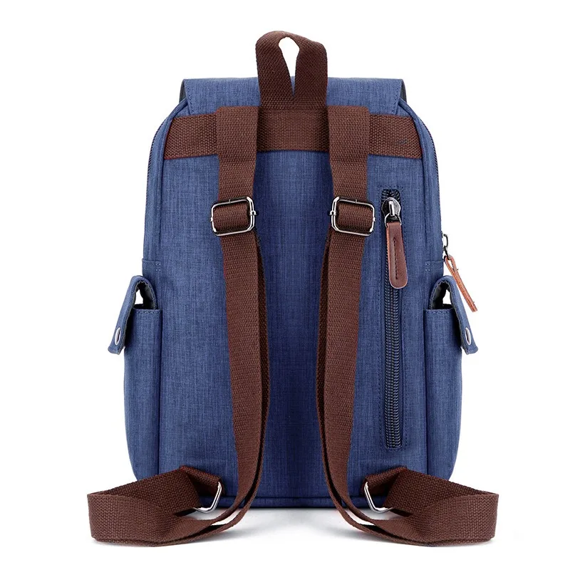 Nesitu Highend lona duradera púrpura rojo azul negro verde gris A4 estudiante hombres mujeres mochila bolsa de viaje escolar M1007