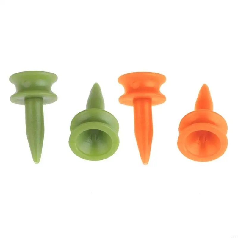 G6DE 100Pcs Golf Step Down Tees Plastic Short Golf Ball Tees Replacement Castles Tees Golfs Ball Holder Practice Tool