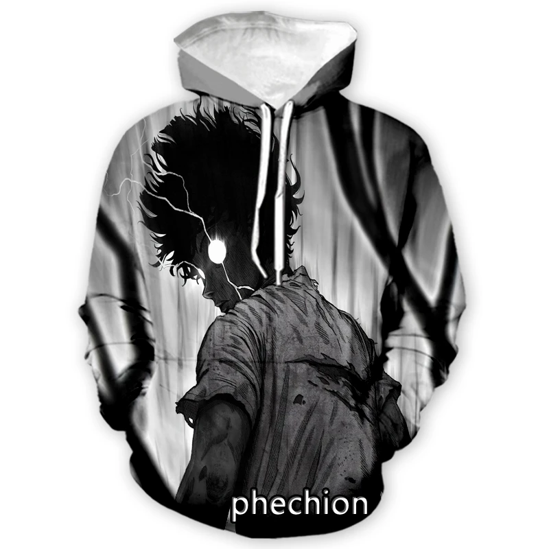 

phechion New Fashion Men/Women Mob Psycho 100 Ⅲ 3D Print Long Sleeve Hoodies Casual Hoodies Men Loose Sporting Pullover A48