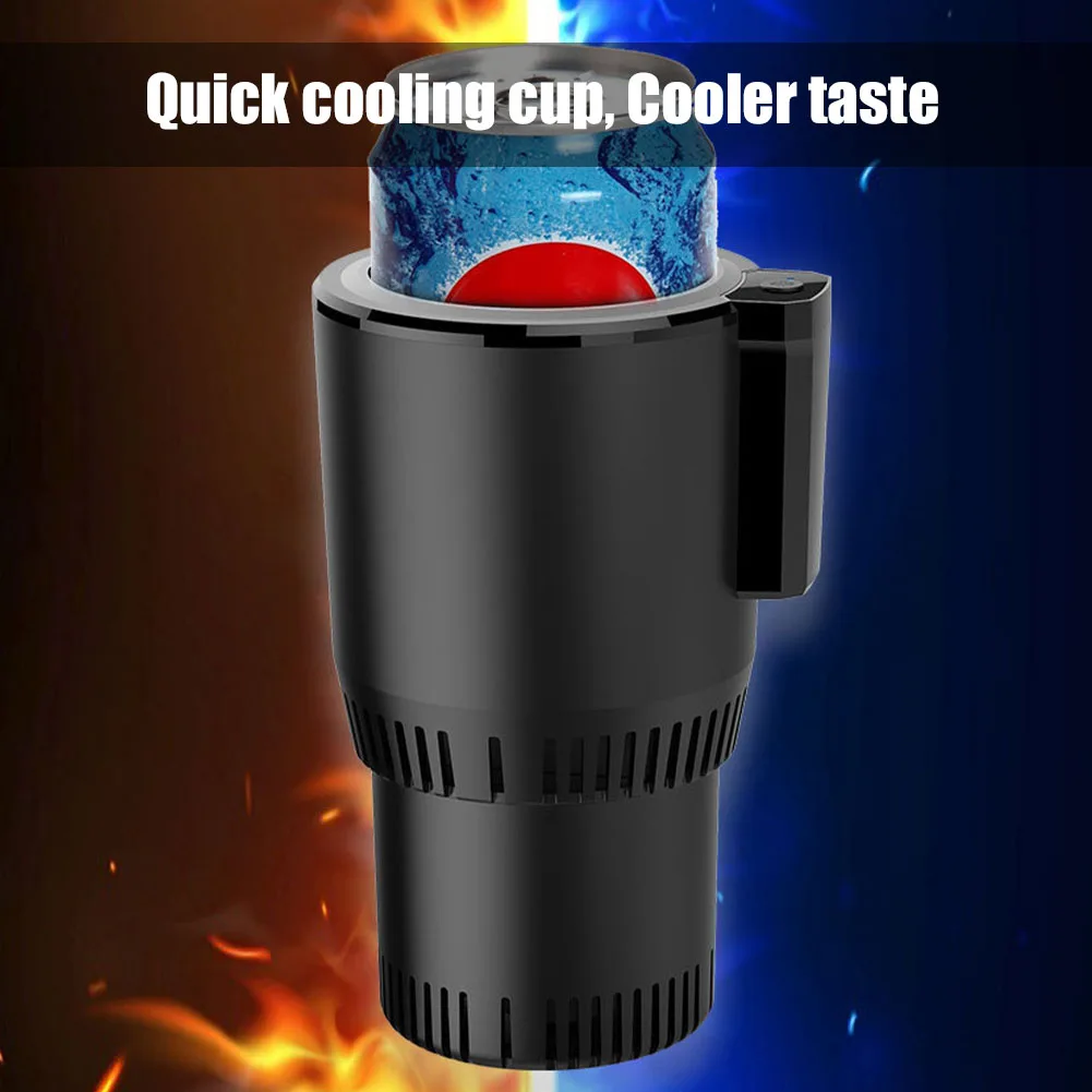 Portable Mini Auto Refrigerator Smart Car Cup Cooler Warmer For Outdoor Travelling 12V Cooling Heating Cup Drinks Refrigerator