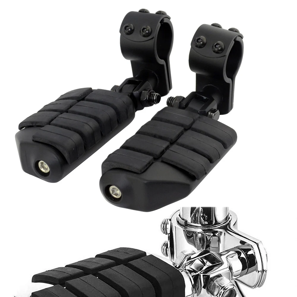 Motorcycle Accessory Highway Clamp Foot Pegs Footrest Pedal Footpegs Mount For Harley Electra Road King Street Glide 1-1/4\