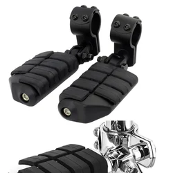 Motorcycle Accessory Highway Clamp Foot Pegs Footrest Pedal Footpegs Mount For Harley Electra Road King Street Glide 1-1/4
