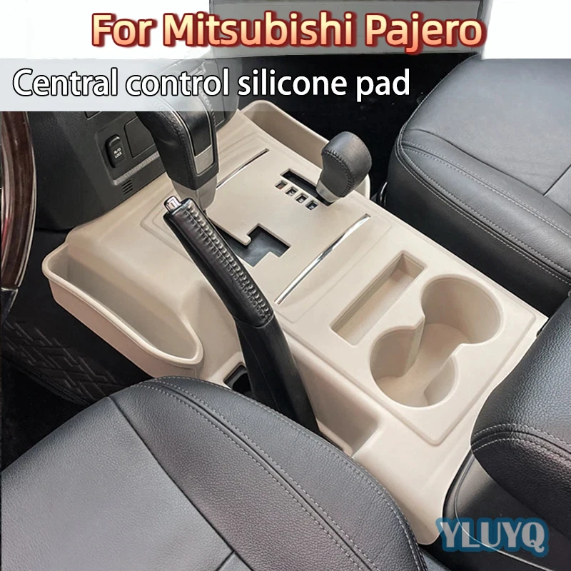 tapis-en-silicone-pour-console-centrale-mitsubishi-pajero-v83-v87-v93-v97-boite-de-rangement-housse-de-protection-interieure-accessoires-de-rangement-pour-voiture