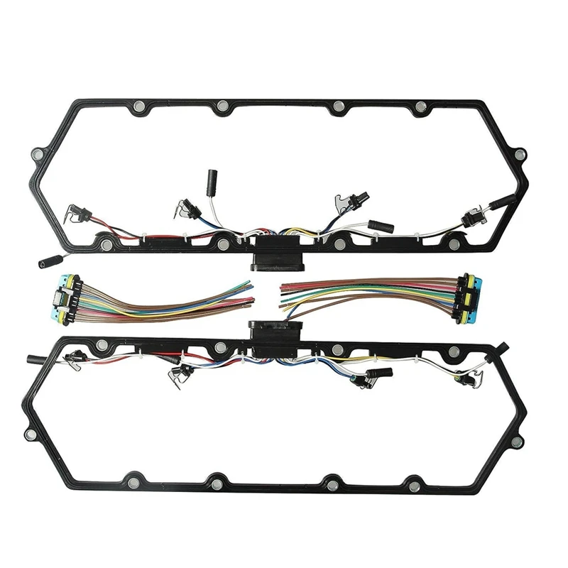 For Ford 7.3L Powerstroke Diesel 1998-2003 Valve Cover Gaskets Harness & 8 Glow Plug+Relay F81Z-6584-AA,1379998