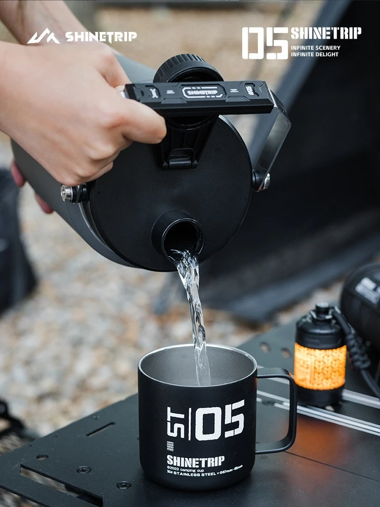 

Ведро для льда ShineTrip для кемпинга на открытом воздухе, изолированное ведро из нержавеющей стали большой емкости для хранения кубиков льда и сохранения тепла