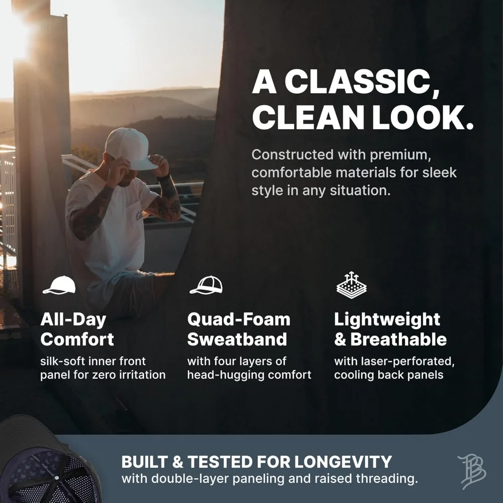 قبعة بيسبول فيروزية فاخرة - حافة مسطحة من Elite، خفيفة الوزن ومريحة، طراز أريزونا #4