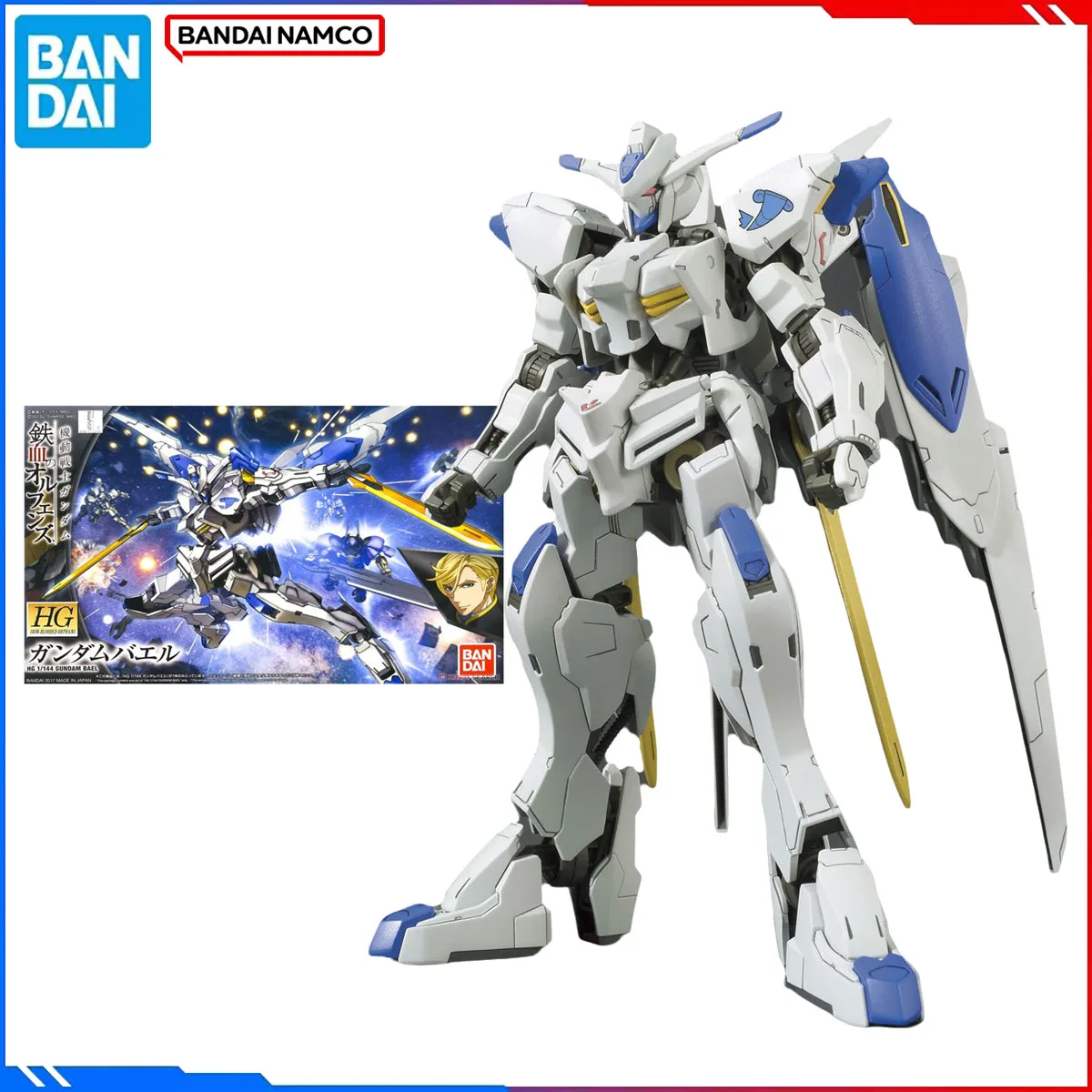 

Оригинальные наборы моделей Bandai Gundam, оригинальный Black Knight Squad HG IBO 1/144, аниме-фигурка ASW-G-01, экшн-модель Bael, игрушки в подарок