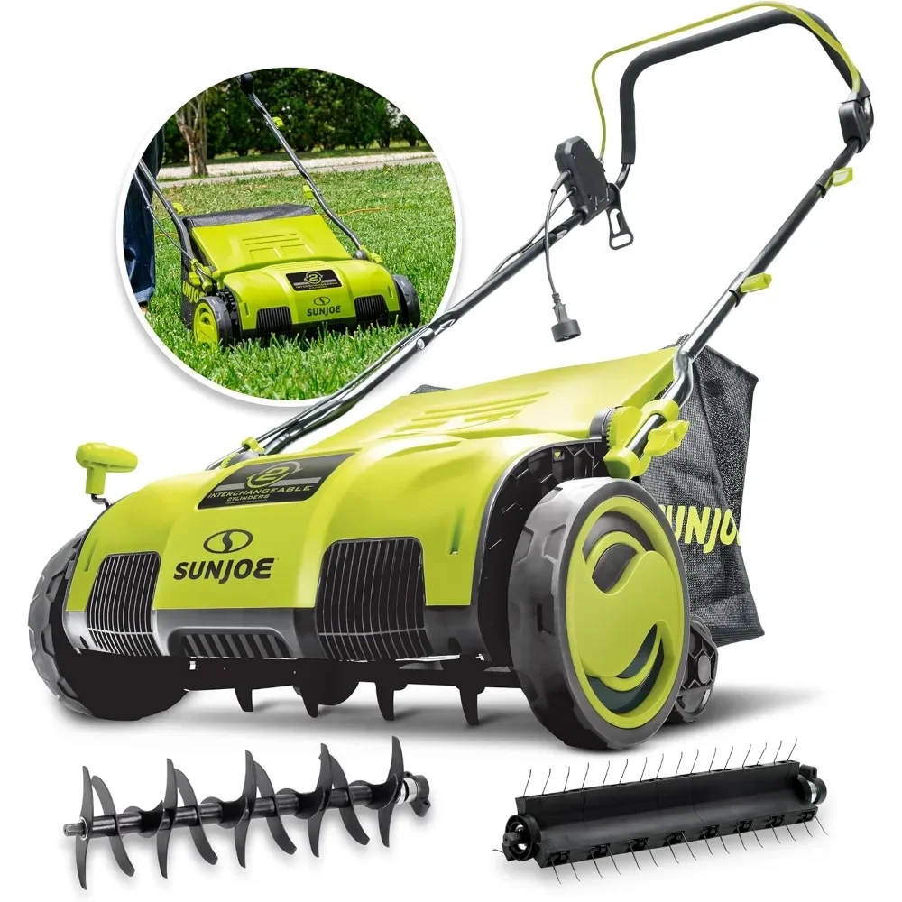 

15-Inch 13-Amp Electric Dethatcher and Scarifier w/Removeable 13.2-Gal Collection Bag, Airboost Technology Increases Lawn Health