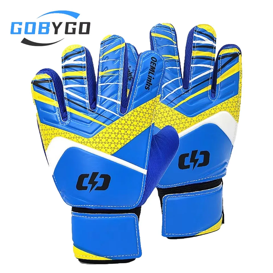 GOBYGO Football Goalkeeper Gloves Adult Kids Soccer Training Sport Gloves Thickened Anti-slip Wear Resistant Finger Protect