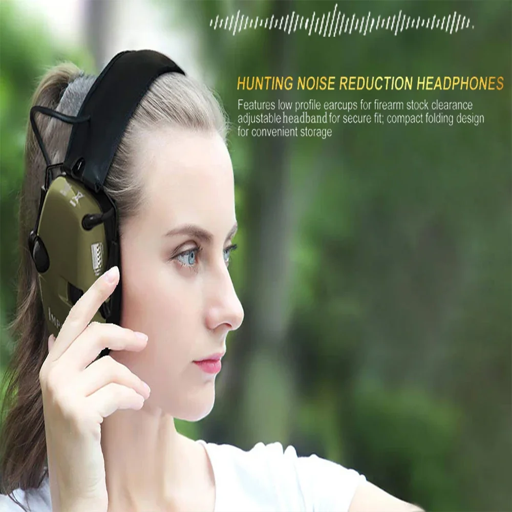 SALE Earmuffs Active Headphones for Shooting Electronic Hearing protection Ear protect Noise Reduction active hunting headphone