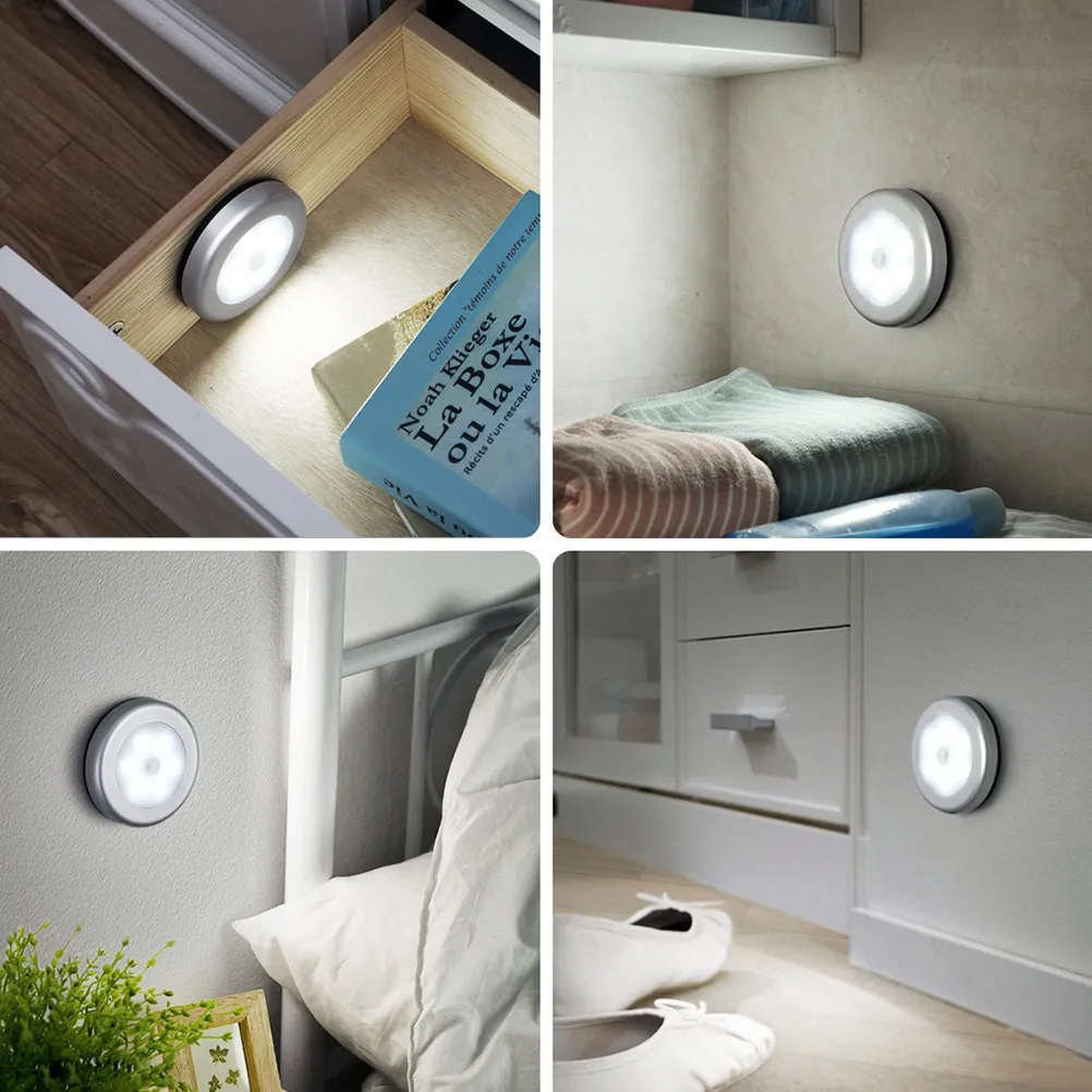 4pcs-round-human-body-induction-night-lamp-silver-warm-white-light-kitchen-cabinet-lighting-tool-for-home-use-battery-free