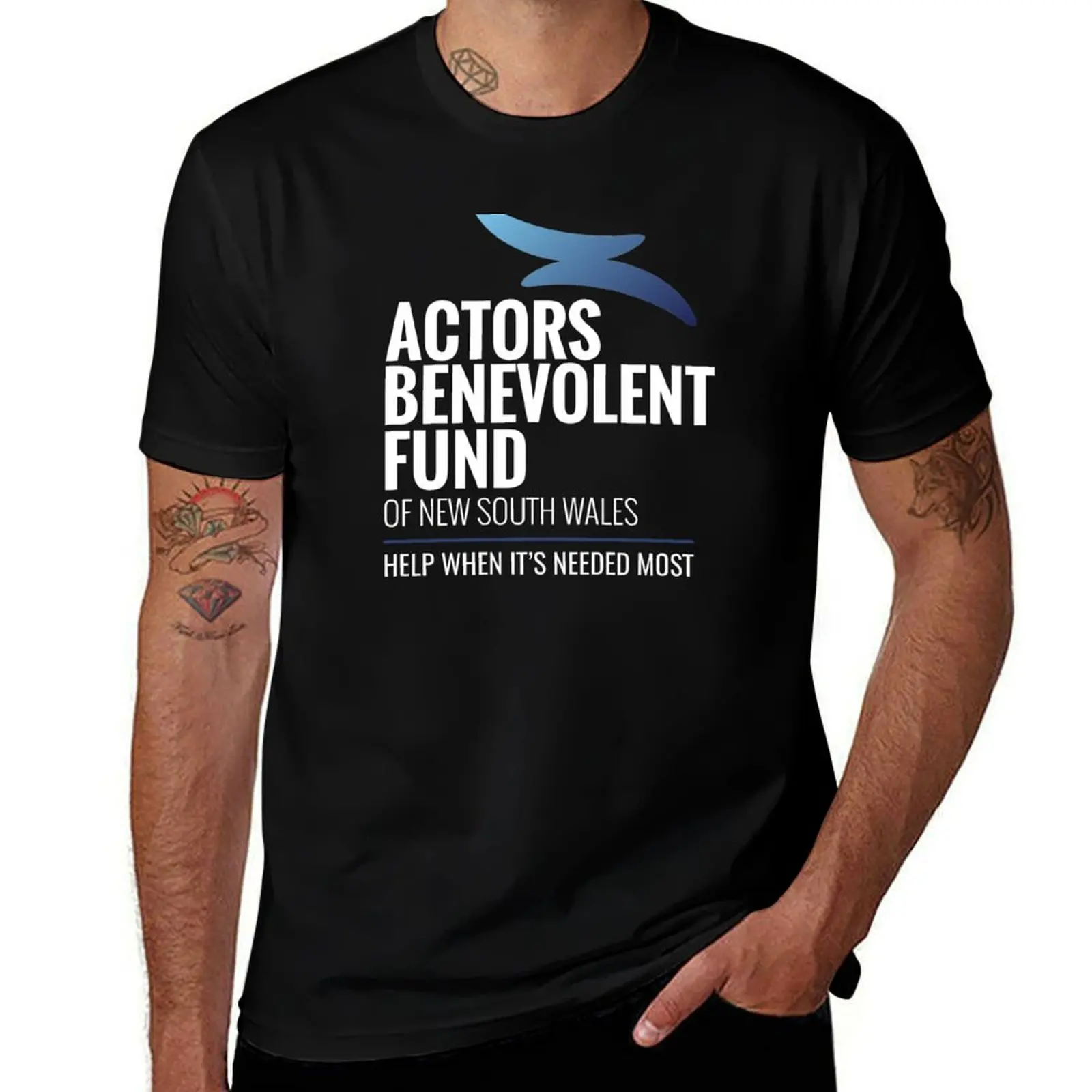 Actors Benevolent Fund of NSW Merchandise. T-Shirt Basic Solid Color Casual Tee Shirt T-Shirt