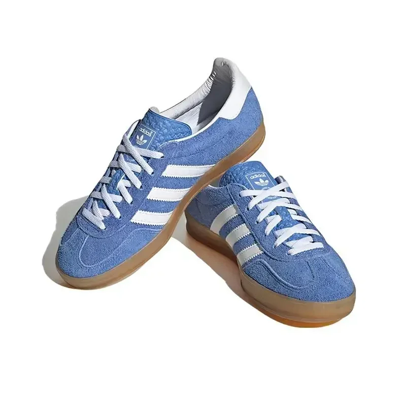 Adidas Gazelle Indoor Sky Blue Comfortable Men Women Skateboarding Shoes