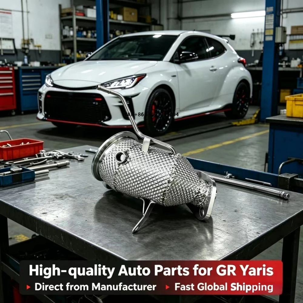 

High Flow 304 Down Pipe Exhaust for Yaris 1.6T 2020-2023 Exhaust System Downpipe Exhaust Pipes Catalytic Converter