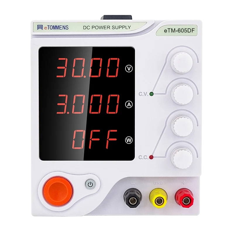 ETOMMENS ETM-605DF 60V 5A  Linear Power Supply Industrial Mobile Repair and Rework 4-Digit Display for Electronics