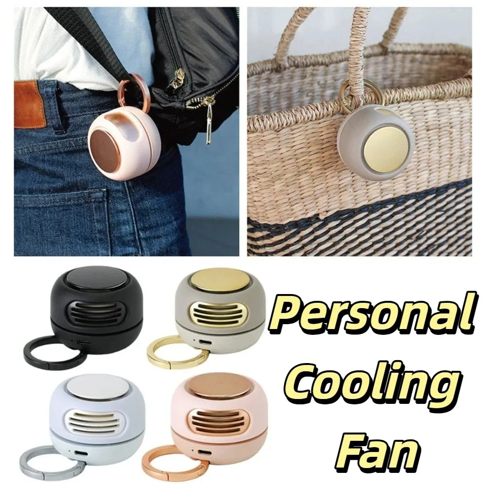 Portable Design Bladeless Fan Lightweight USB Charging Pocket Fan Pocket Size Compact Design USB Rechargeable Fan Outdoor Tra