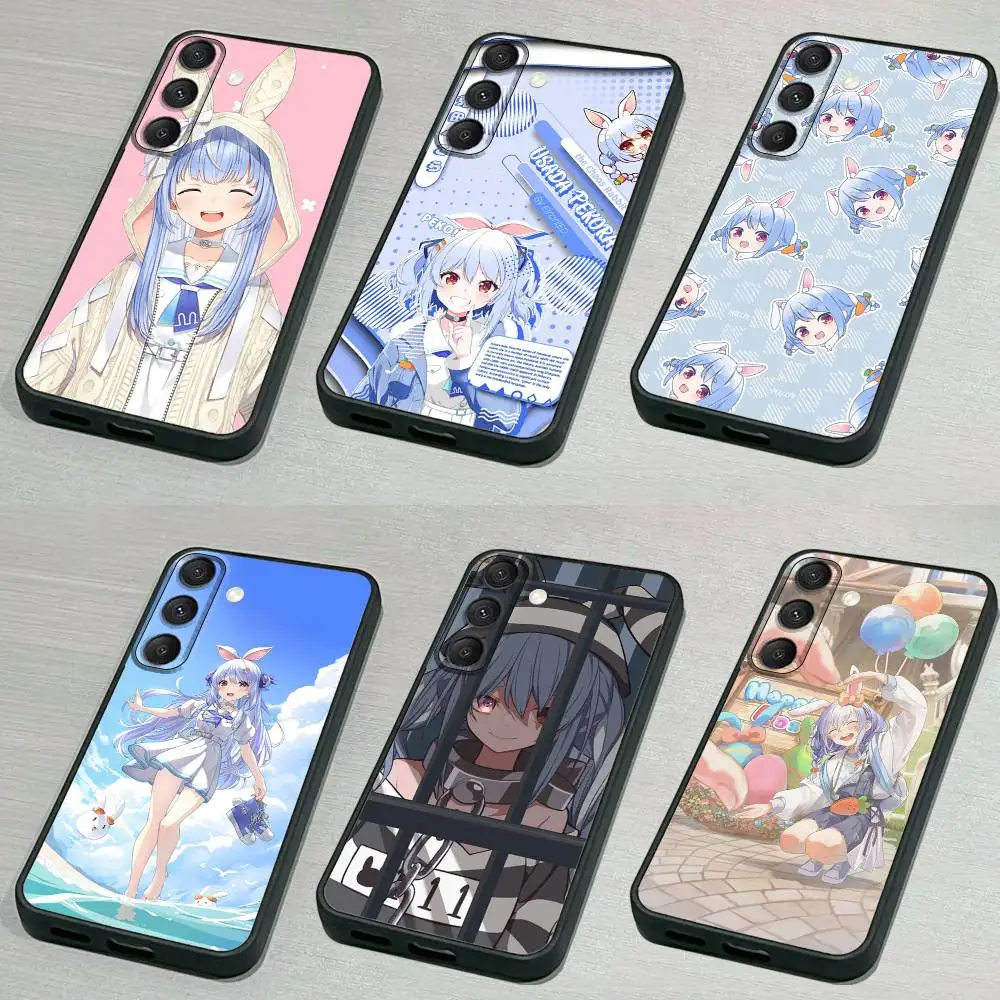 

Usada-S Pekora HololiveS Phone Case For Samsung S 25,24,23,22,30,21,10,9,Ultra,Plus,Lite,FE,4,5G Black Soft Case