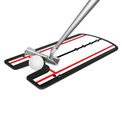 Golf Putting Alignment Mirror Portable Practice Putting Trainer Aid Use Outdoors or on Indoor Putting mat ﻿