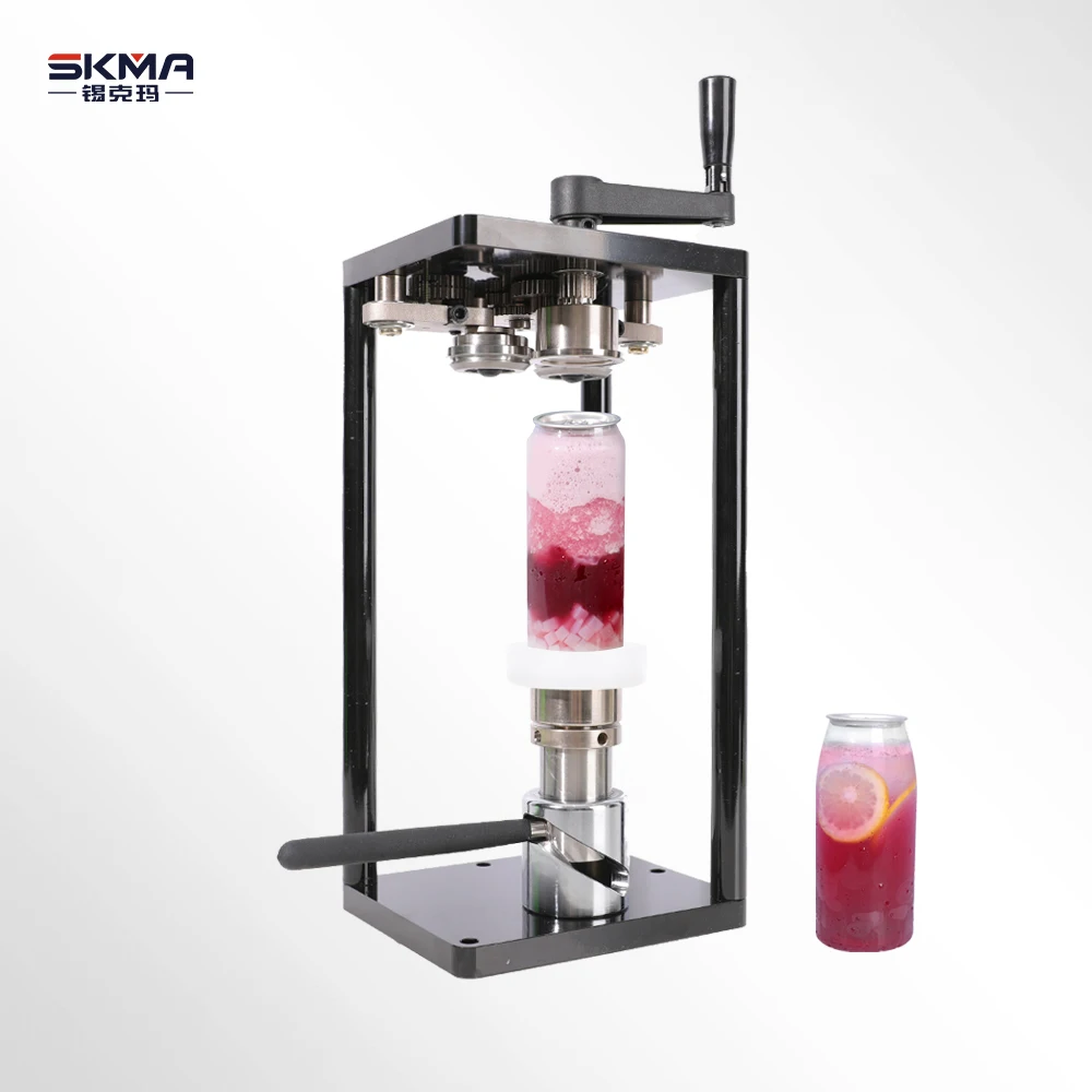 

New Design Home Commercial Semi-Automatic Pet Cans Sealing Machine 200ml 250ml 330ml 500ml 650ml Manual Can Sealer Machine