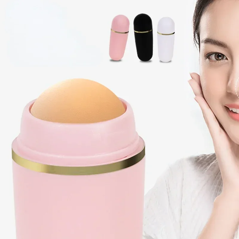 1 Stuks Gezicht Olie Absorberende Roller Huidverzorgingstool Vulkanische Steen Olie Absorber Wasbaar Gezichtsolie Verwijderen Zorg Huid Make-Up Tool