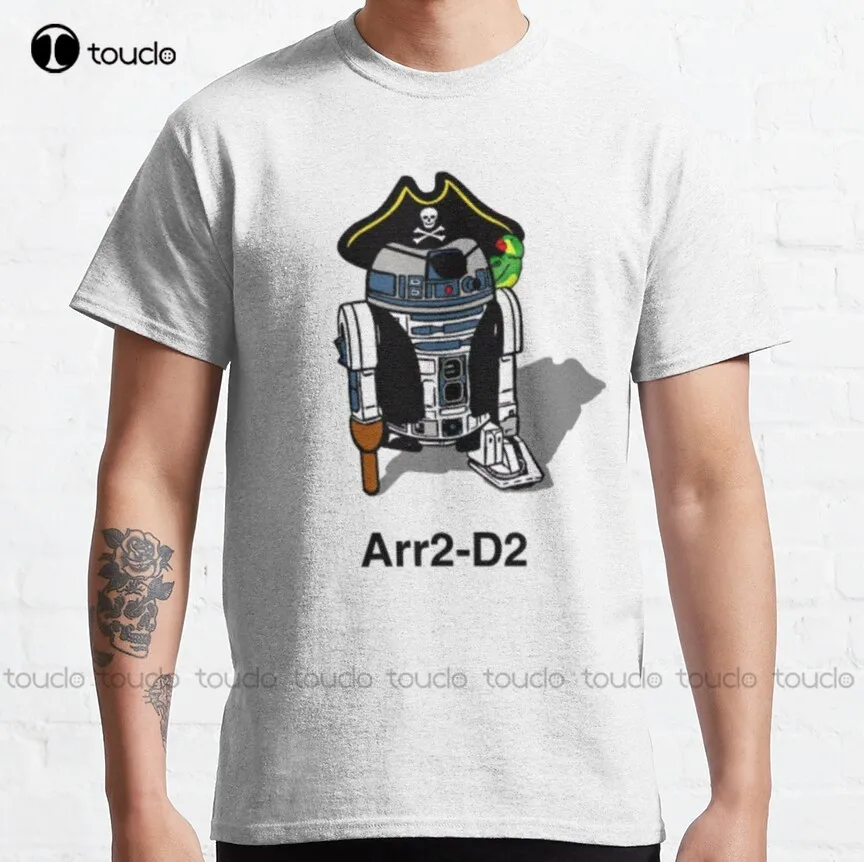 Pirate Droid Arr2-D2 Classic T-Shirt womens polo shirts Custom aldult Teen unisex digital printing xs-5xl All seasons cotton