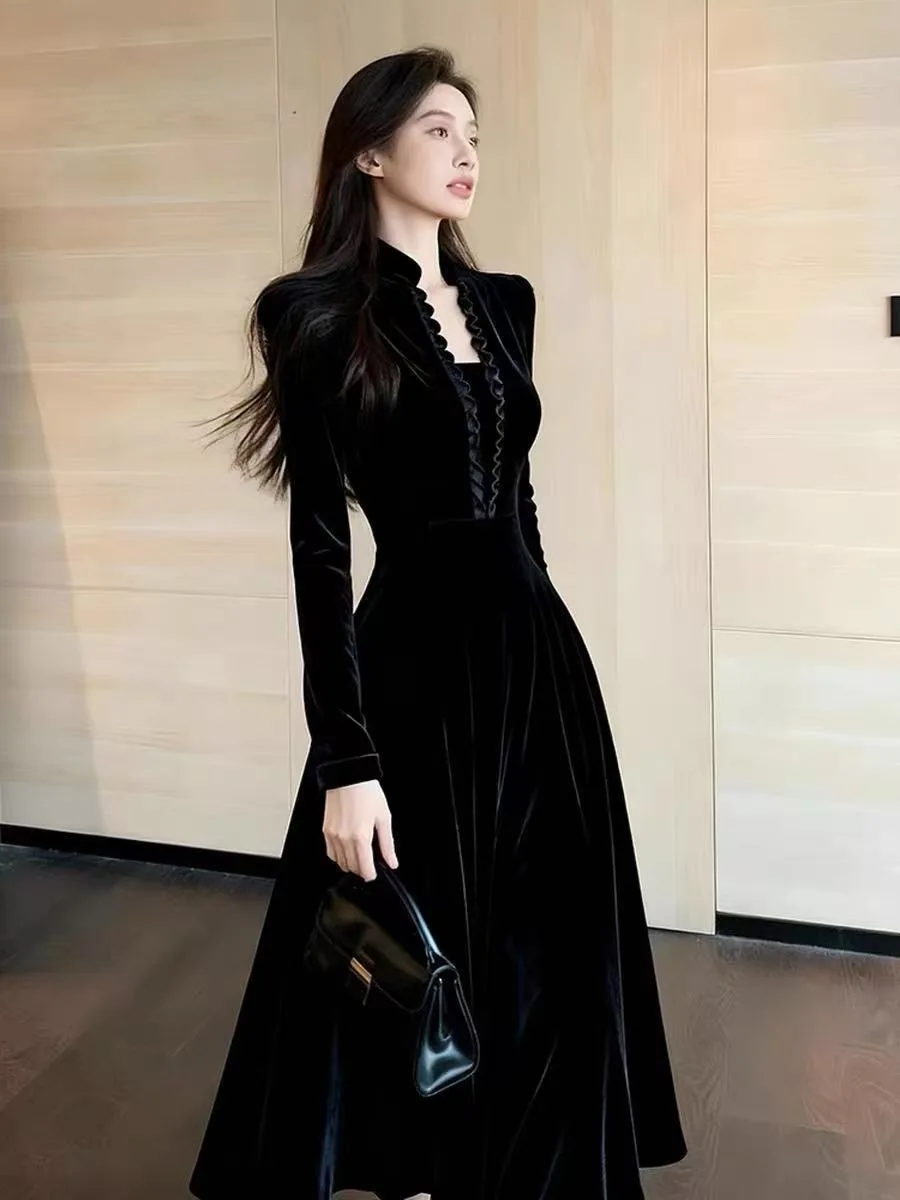 

Вечернее платье Ele Velvet для женщин с эффектом утяжки талии для важных мероприятий и вечеринок