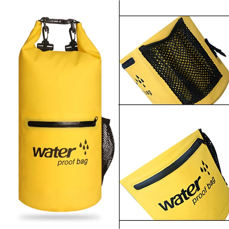 Bolsas secas impermeables para exteriores, mochila de natación de PVC, ligera, para teléfono, flotante, kayak, Camping