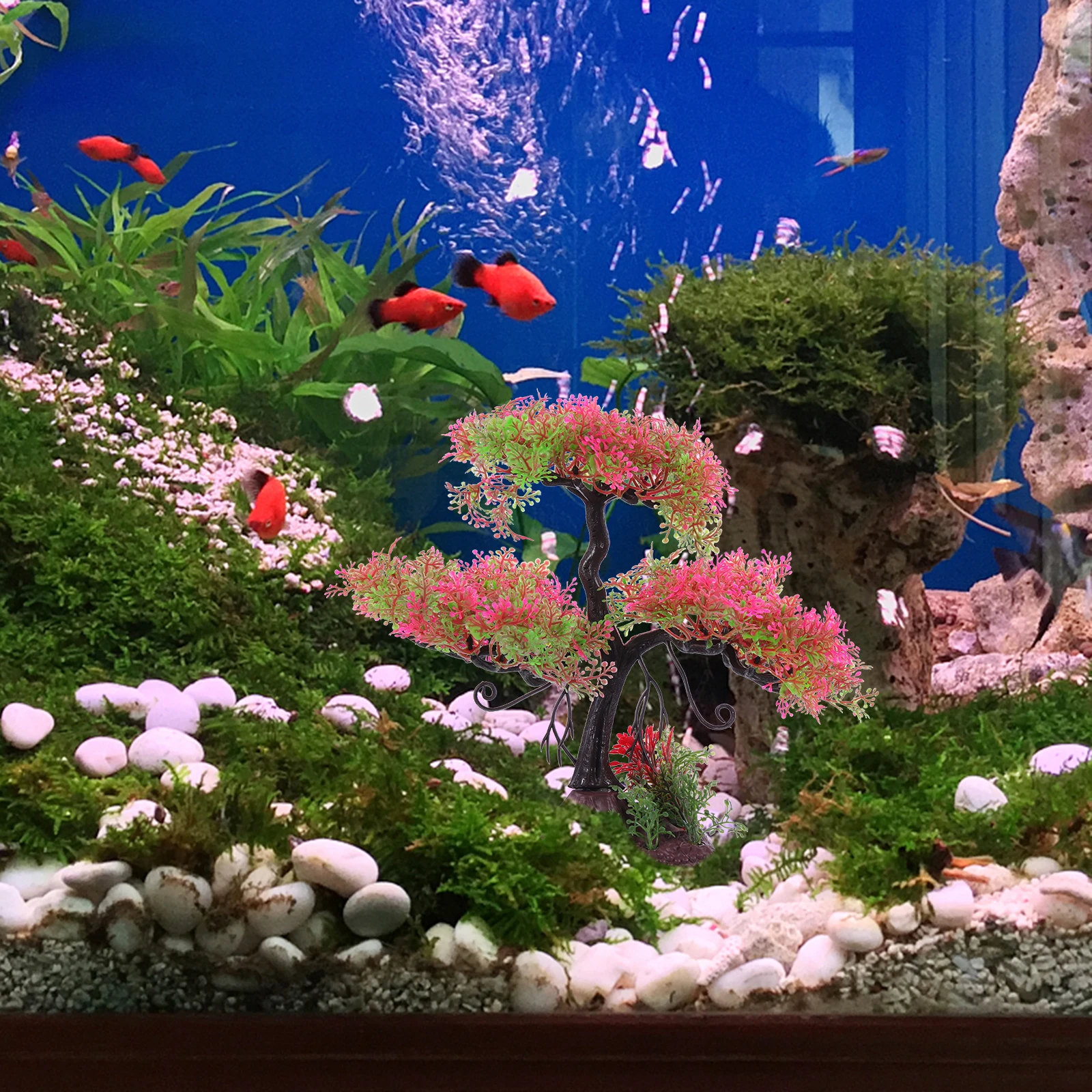 

Aquarium Plant Decoration Faux Fish Tank Plants Realistic Design Lifelike Details Safe Materials Aquarium Grass Artificial