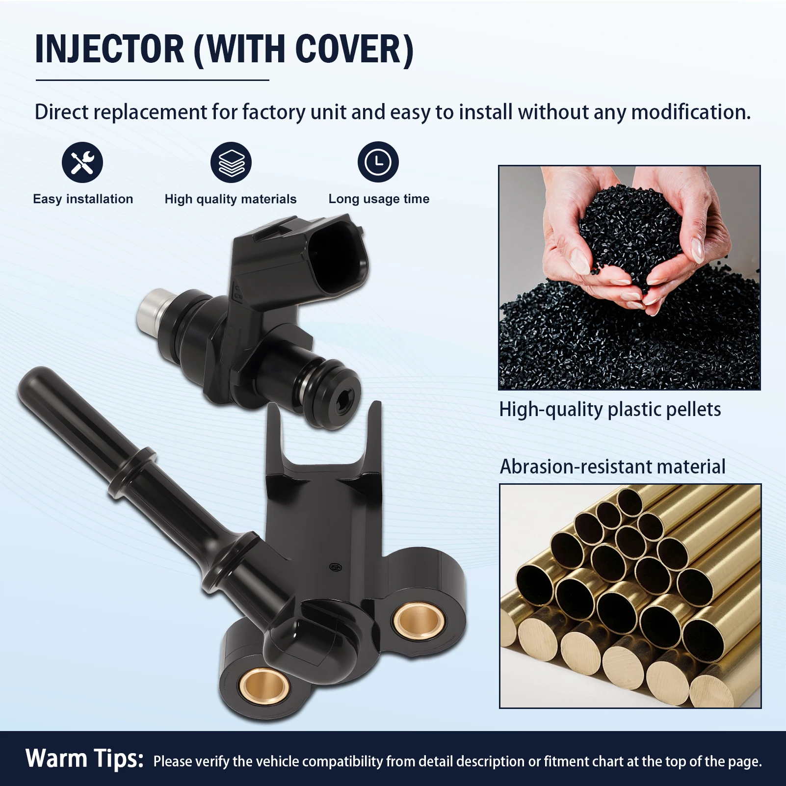 Fuel Injector & Joint Cap 16450-HR3-A43 FOR Honda Rancher 420 Rubicon 500/520 Pioneer 500/520 16422-HR3-A41