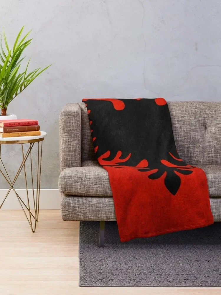 Albania | Albanian Flag | National Flag of Albania Throw Blanket Bed linens Decorative Throw Beautifuls Blankets