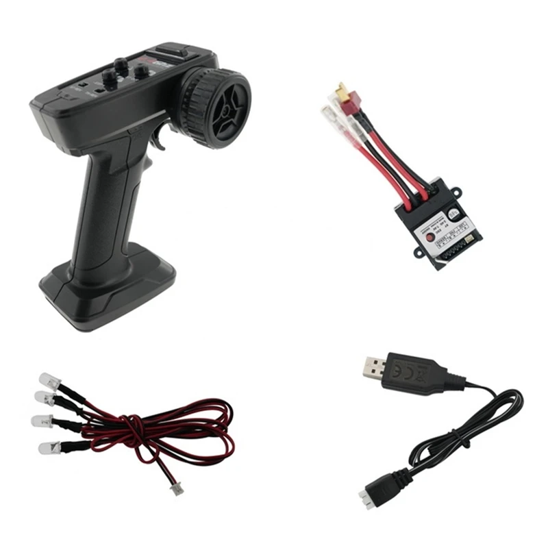 SANYAO SY1201 SY1202 SY1203 SY1204 2.4 グラム送信機リモコン受信機 35A ESC ライトセット RC カーアップグレードパーツ