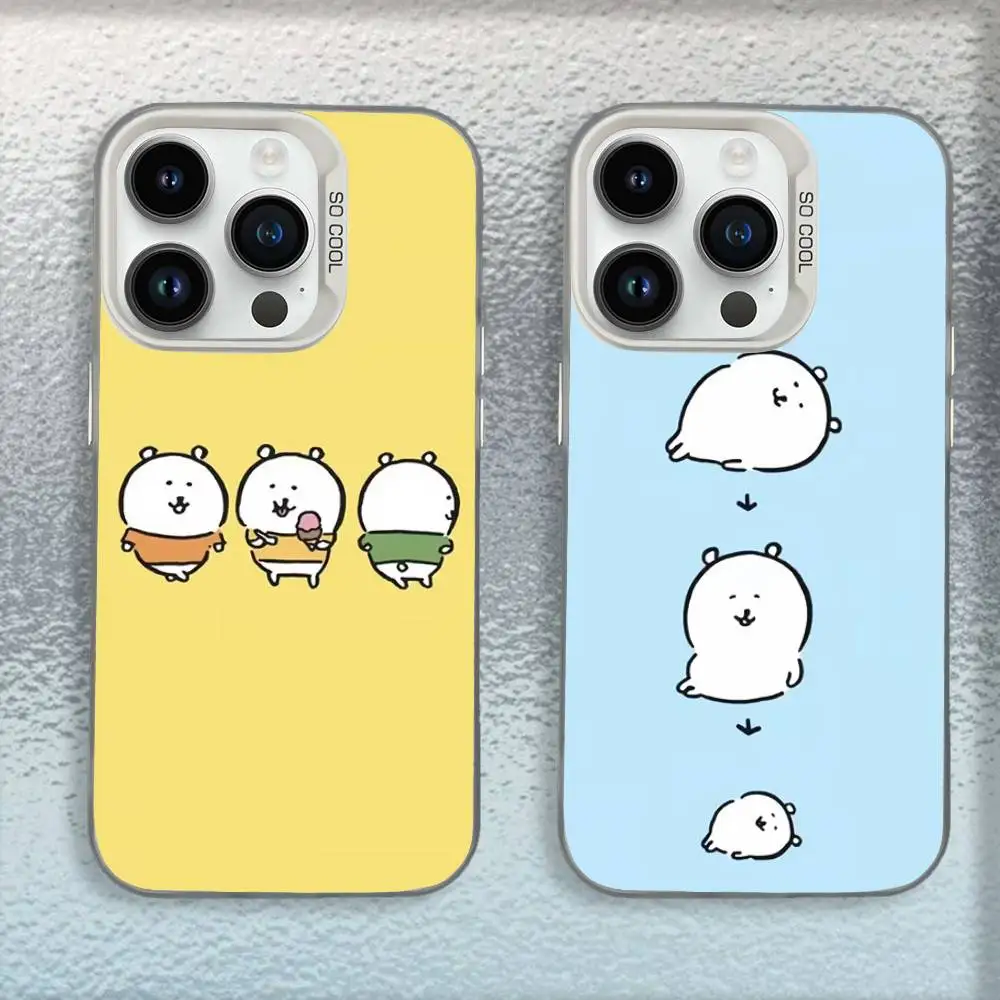

Cute J-Joke Bear Phone Case For iPhone 16,15,14,13,12,11,Mini,Pro,E,MAX White Candy Matte Shockproof Cover