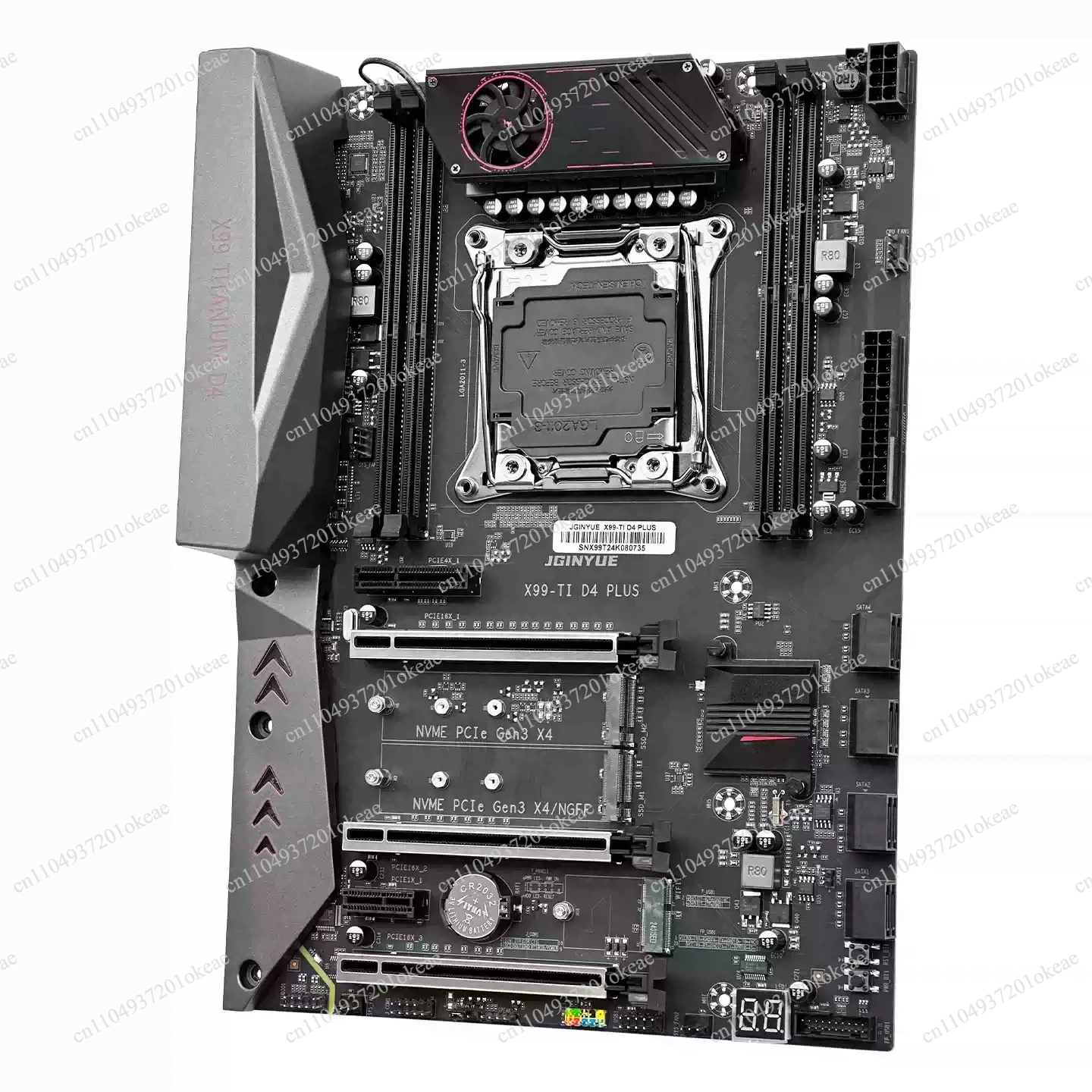 X99 X99-TI D4 PLUS Main Board 4 Channels 10 Layers PCB 8 Items Power Supply