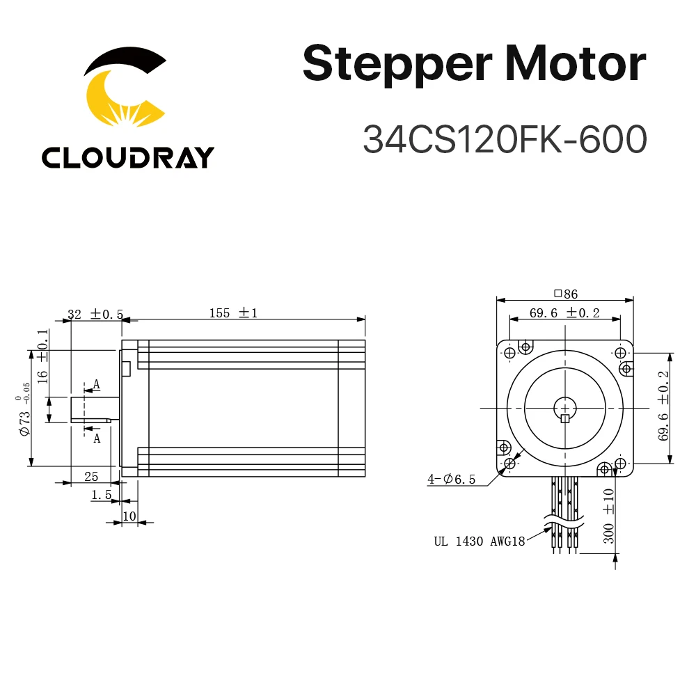 Imagem -05 - Nema 34 Motor Deslizante 12n. m 6.0a Fase 155 mm Motor de Passo Alto Torque para a Máquina de Trituração da Gravura do Cnc 34cs120fk600
