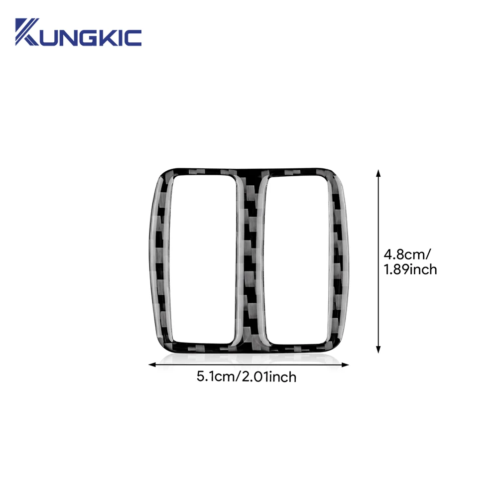 Real Soft Carbon Fiber For Renault Clio 4 Mk4 IV 2013 2014 2015 2016 2017 2018 Car Headlight Switch Inner Frame Trim Sticker