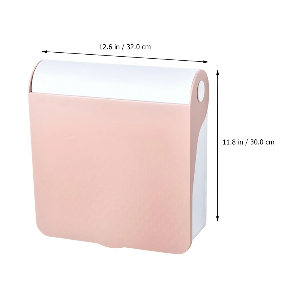 

Large Makeup Storage Box With Mirror Wall Mounted Organizer Container Multifunctional Holder For Bedroom Bathroom Salon