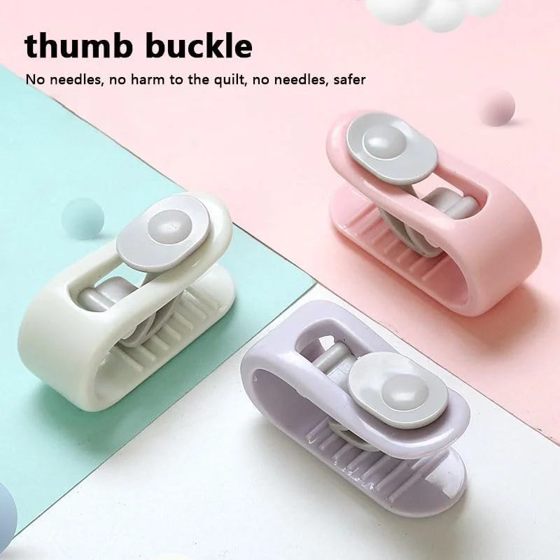6PCS Bedroom Comforter Fixing Clip Anti-slip Devices Blanket Clip Curtain Clip Household Durable Winter Quilt Hooks Fixer Device