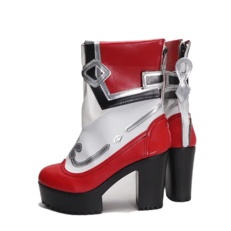 

Game Genshin Impact Hu Tao Cosplay Boots Shoes Props Halloween Party Role Play Custom Made