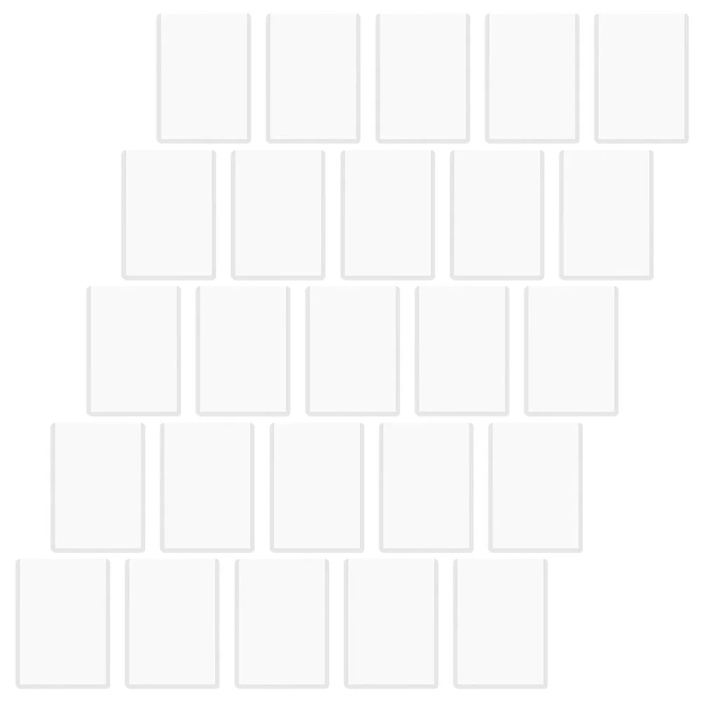 

25 Pcs Protective Case Transparent Card Holder Clear Sleeves Sports Cards Pvc Baseball Stand