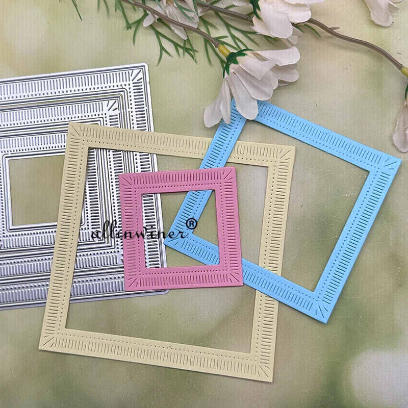 The new frame Metal Cutting Dies Stencils For DIY Scrapbooking Decorative Embossing Handcraft Die Cutting Template