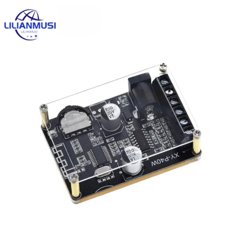 

50pcs Bluetooth 5.0 Stereo Audio Power Amplifier Board 40Wx2 Bluetooth Receiver DC 12/24V Supply XY-P40W