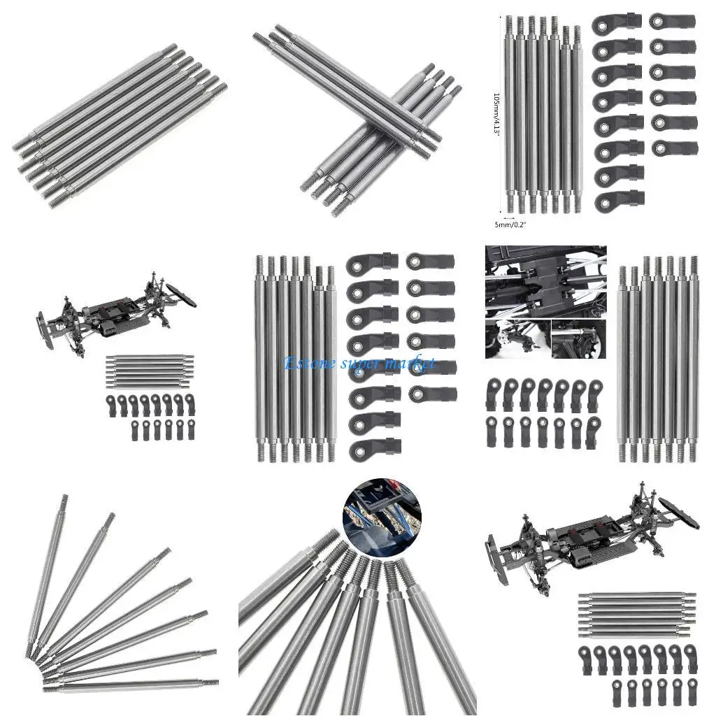 

090B Toy Accessories Connecting Rod Durable Suspension Links for Redcat GEN8 Stainless Steel Part