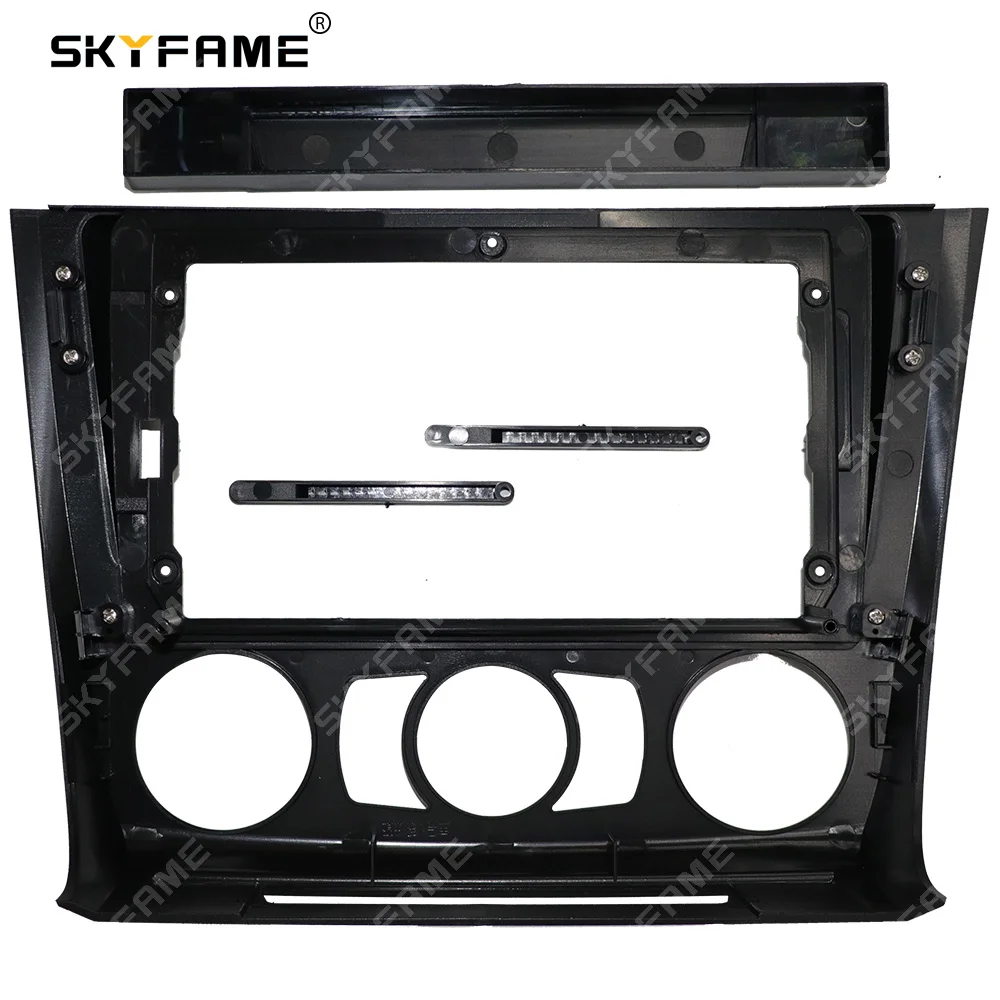 SKYFAME Car Fascia Frame Adapter Canbus Box Decoder Android Radio Dash Panel Frame Kit For BMW 1 Series E81 E82 E87 E88