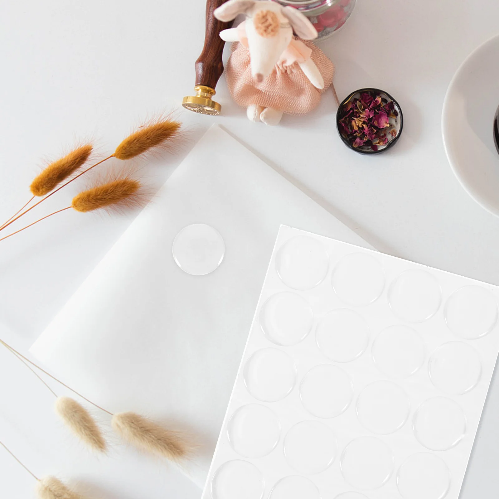 

25Mm Time Gemstone Resin Patch Stickers Round Flat Back Transparent Self Adhesive Diy Craft Supplies For Jewelry Decor