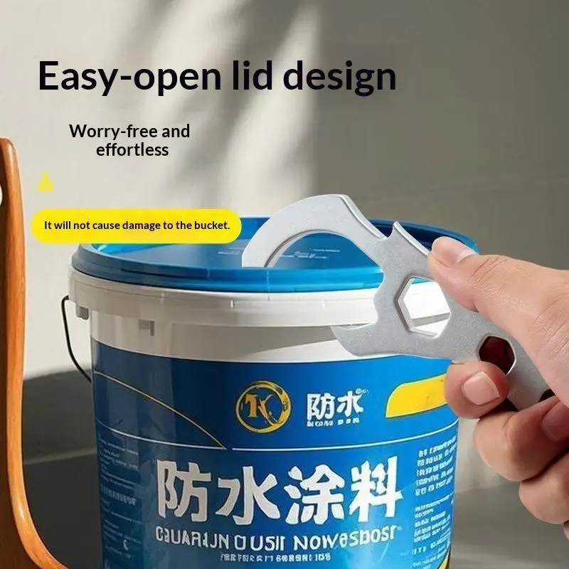 NEW Paint Can Opener Metal Bucket Lid Remover Labor Saving Lever for 1-5 Gallon Paint Pail with Hex Wrench Holes Home DIY Tool
