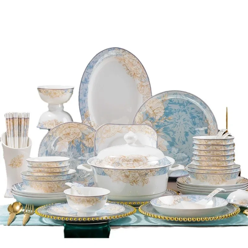 Flower decoration set Household bone china tableware