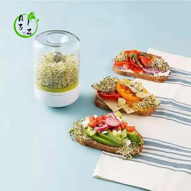 

A31Z-Countertop Sprouters Sprout Growing Kit Reusable Household Kitchen Bean Plants Sprouting System Seeds Container Supplies