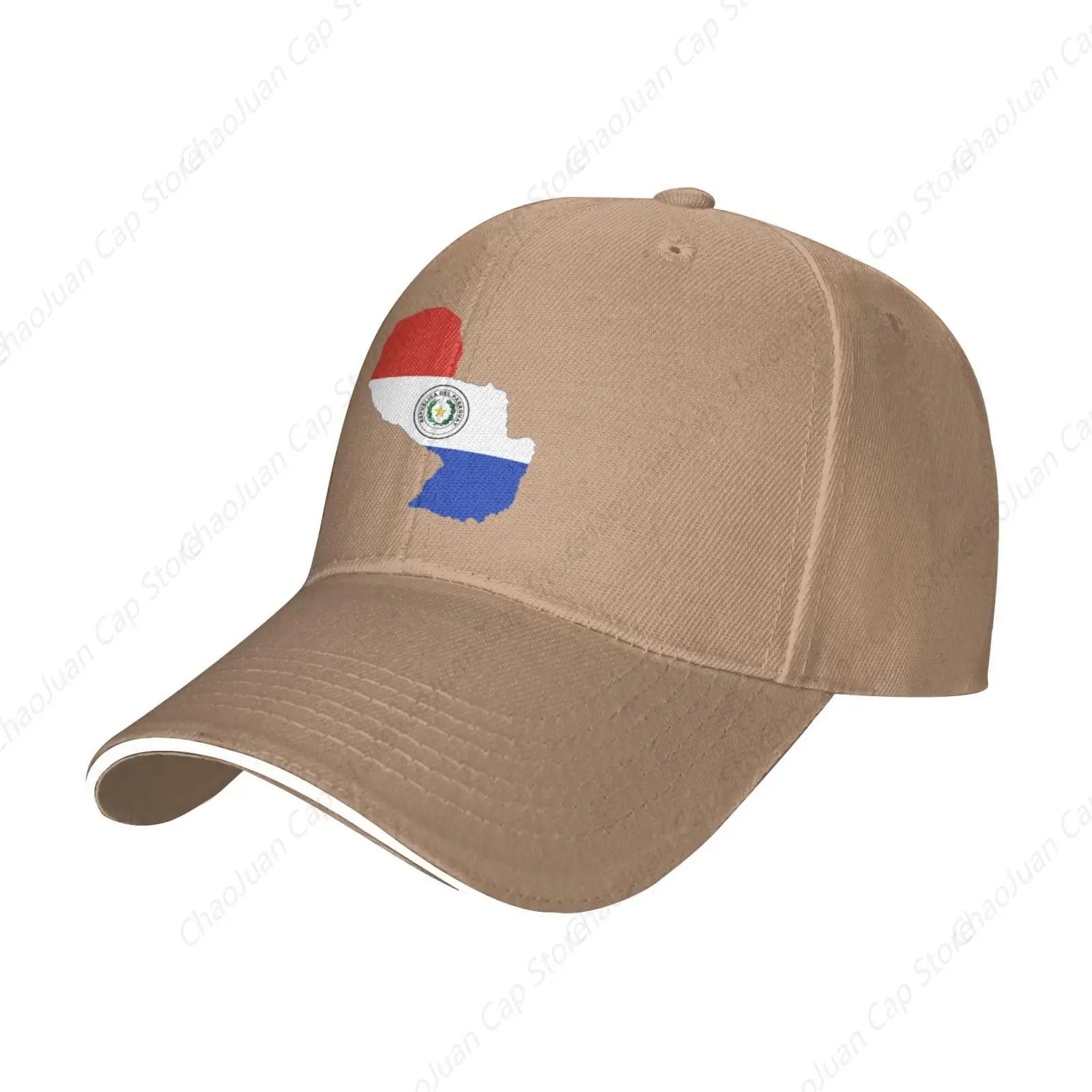 Flag Map of Paraguay Baseball Cap Women Men Hat Adjustable Outdoor Baseball Caps Sun Hats