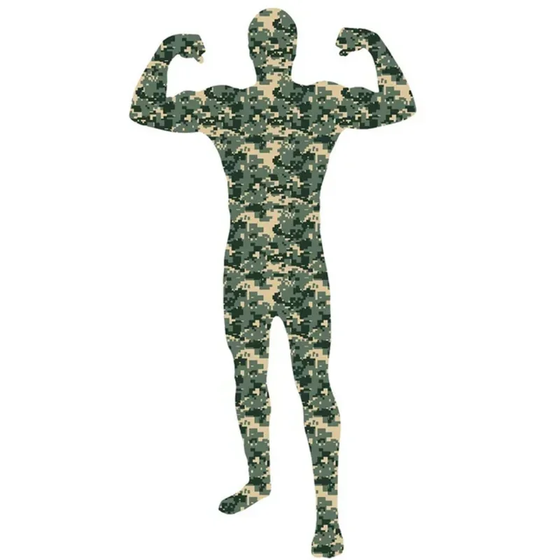 Adult Lycra Spandex Commando Skin Zentai Suit Kids Army Military Bodysuit Adult Camouflage Body Suit Halloween Costume $0 $ k