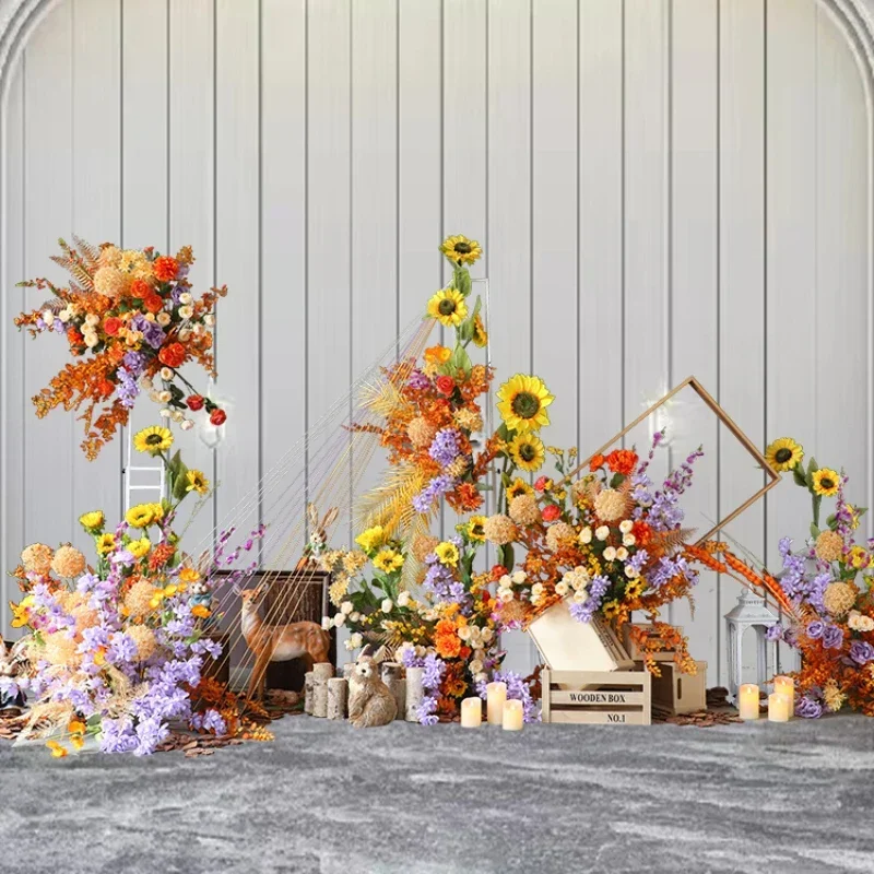 

Artificial Flower Green Plant Landscape Show Window Decoration Art Gallery Scene Layout